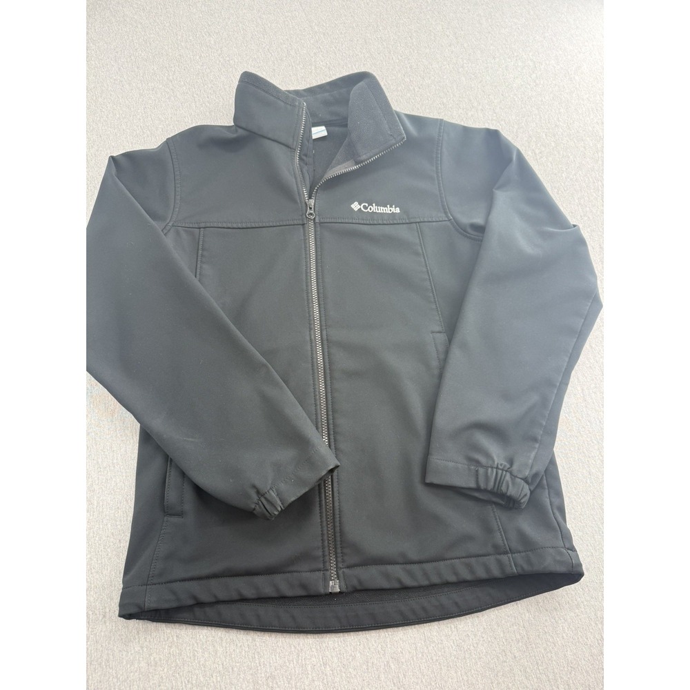 Columbia Men's Small Black Softshell Jacket Full Zip Outdoor S